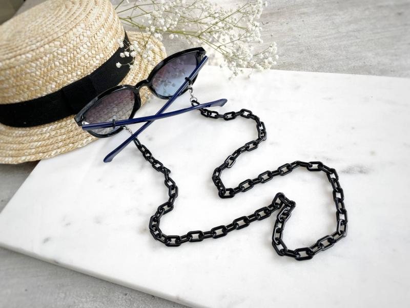 Мастер-класс Пластиковая цепочка для очков своими руками, туториал, DIY eyeglass chain