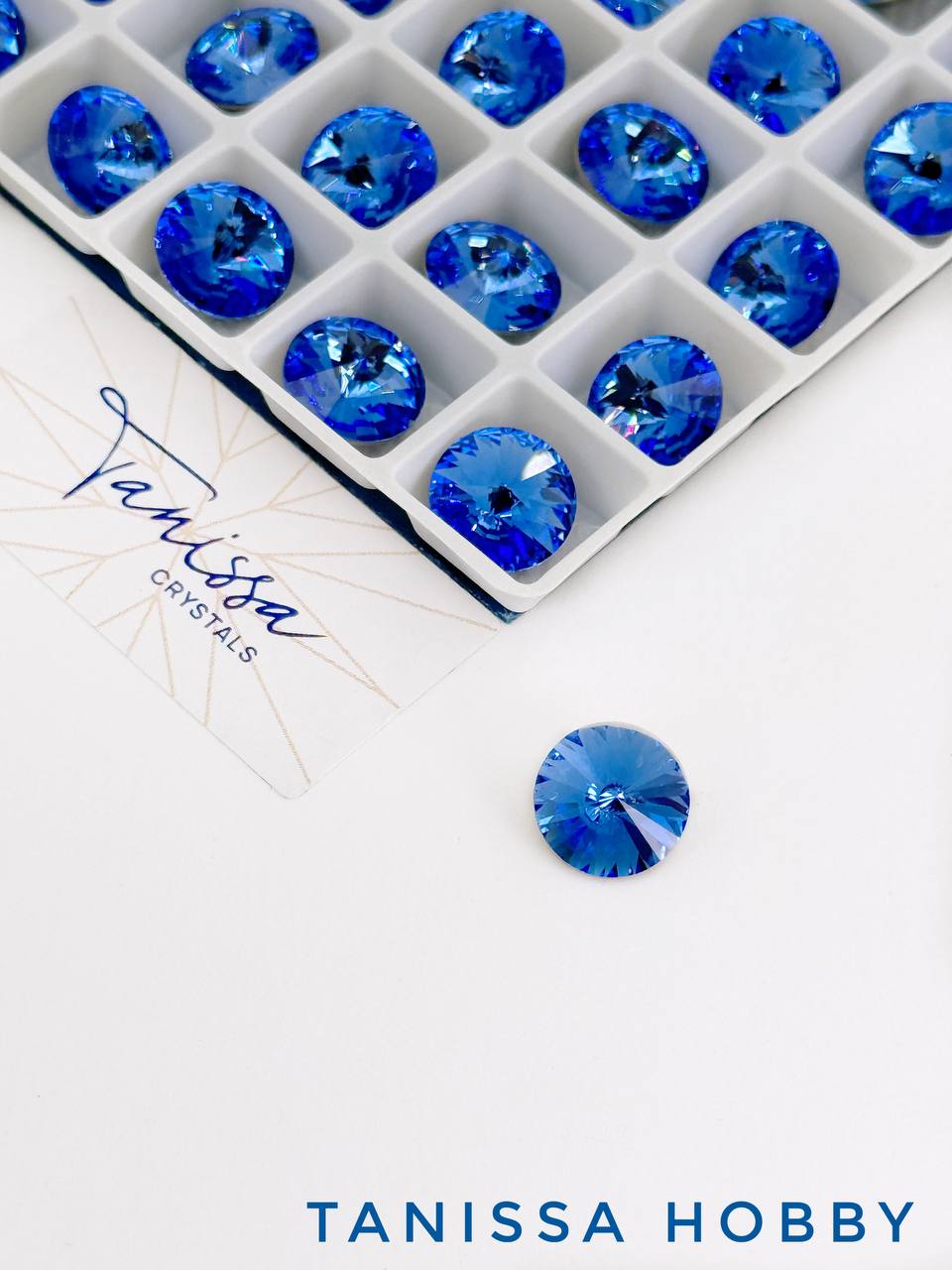 Кристалл риволи Rivoli, Sapphire, 10мм, Tanissa Crystals, СТ498
