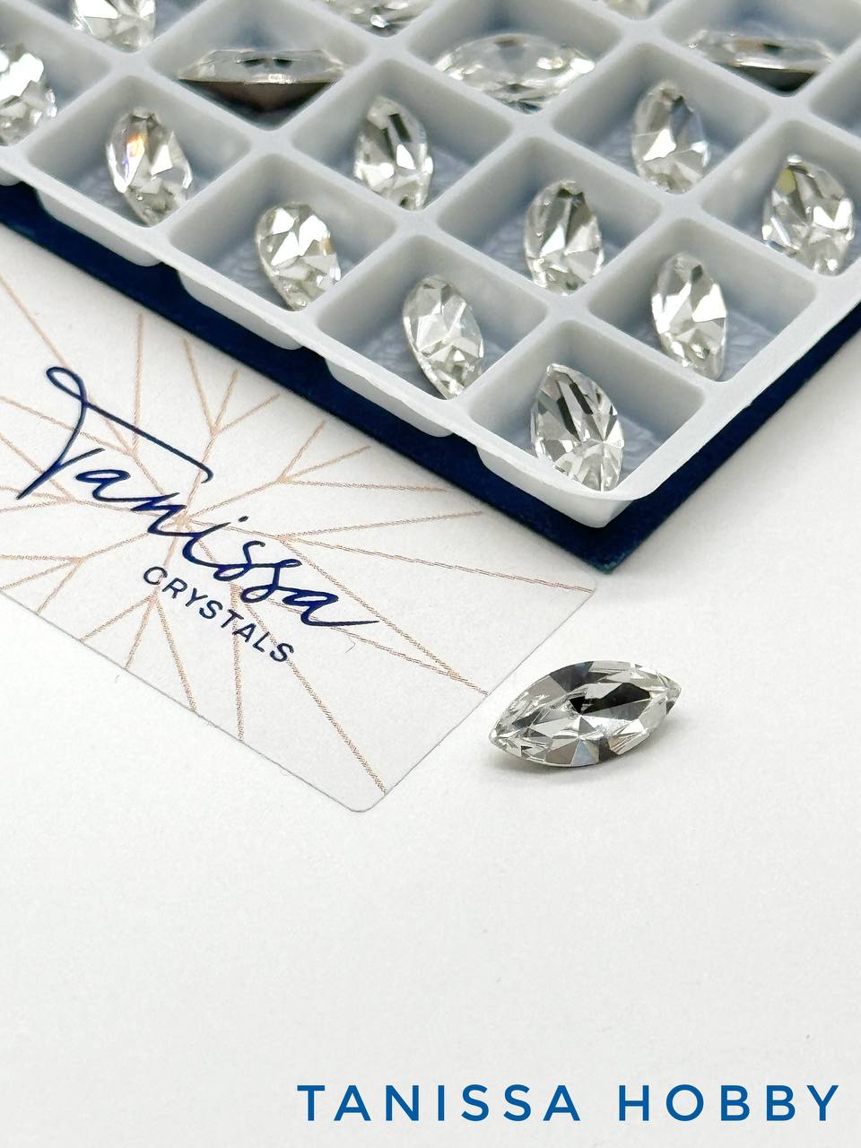Кристалл наветт Crystal, 10х5мм, Tanissa Crystals, СТ356
