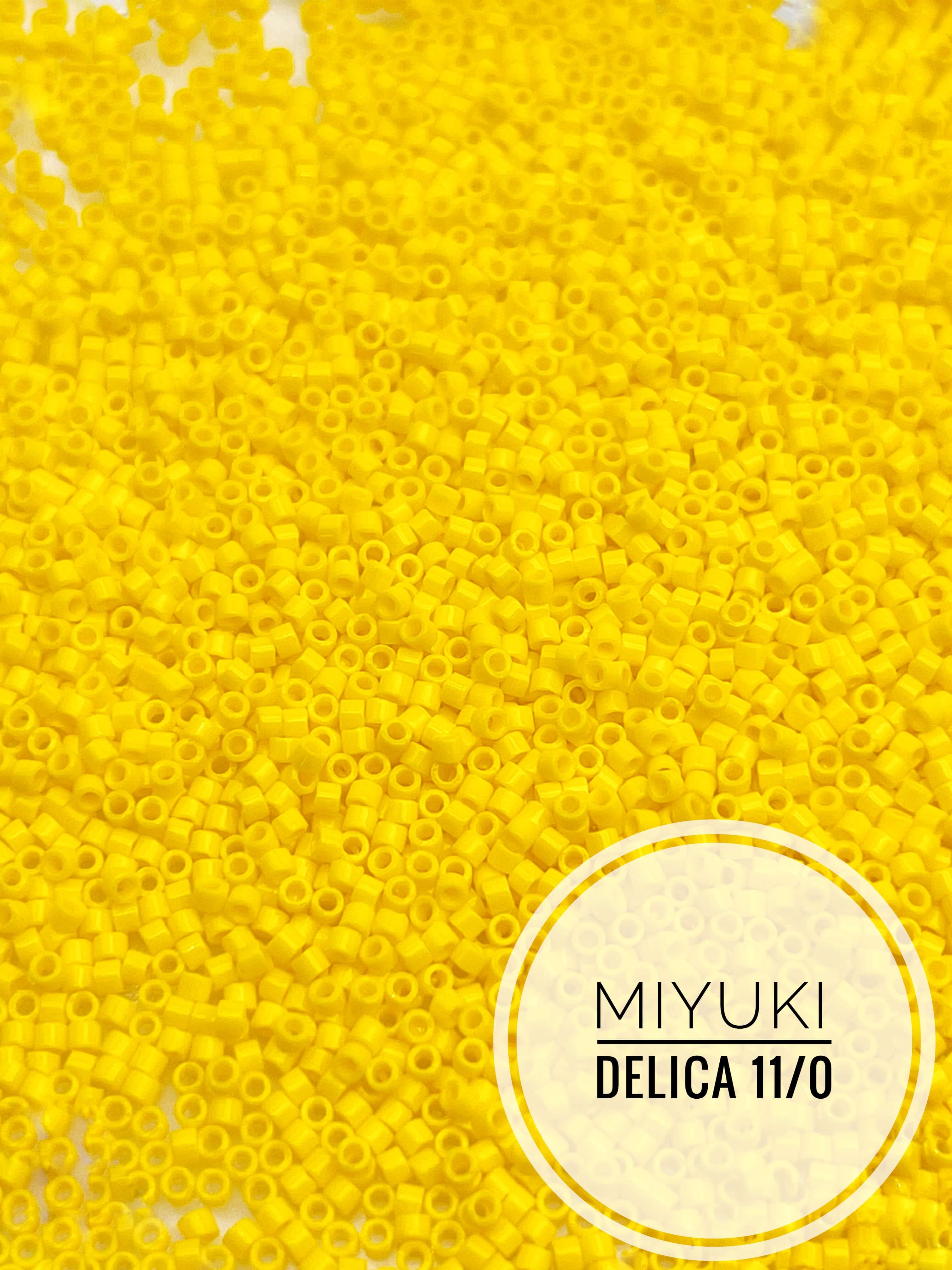 Бисер MIYUKI Delica 11/0 5гр, DB1132, непрозрачный желтый, МЮ014